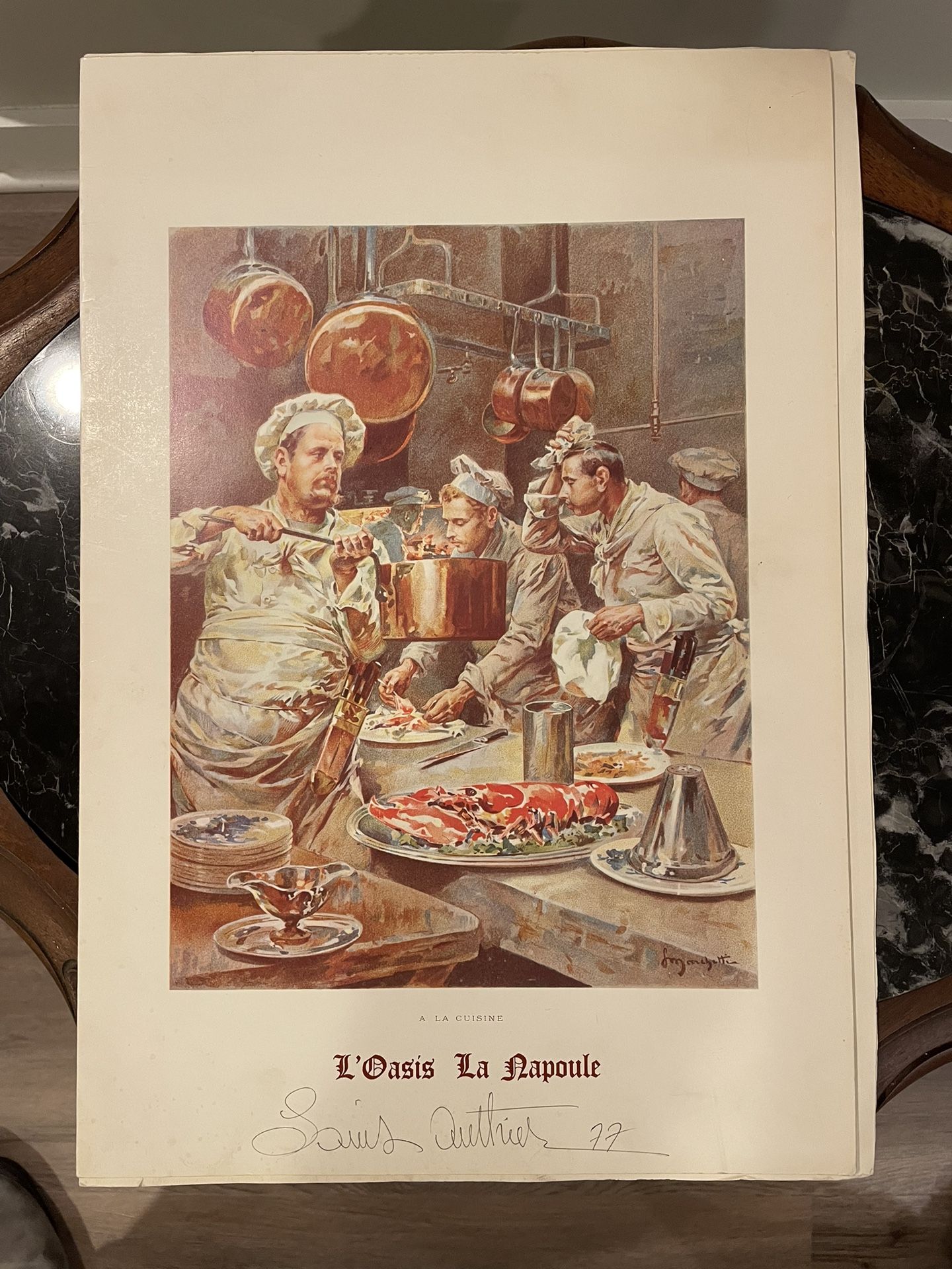 World Famous, 3 Michelin Star, Chef Singed Menu