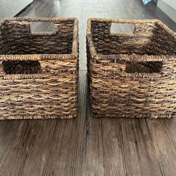Wicker Storage Cubes
