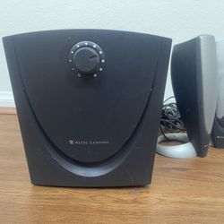Altec lansing Sub woofer With 4 Speakers