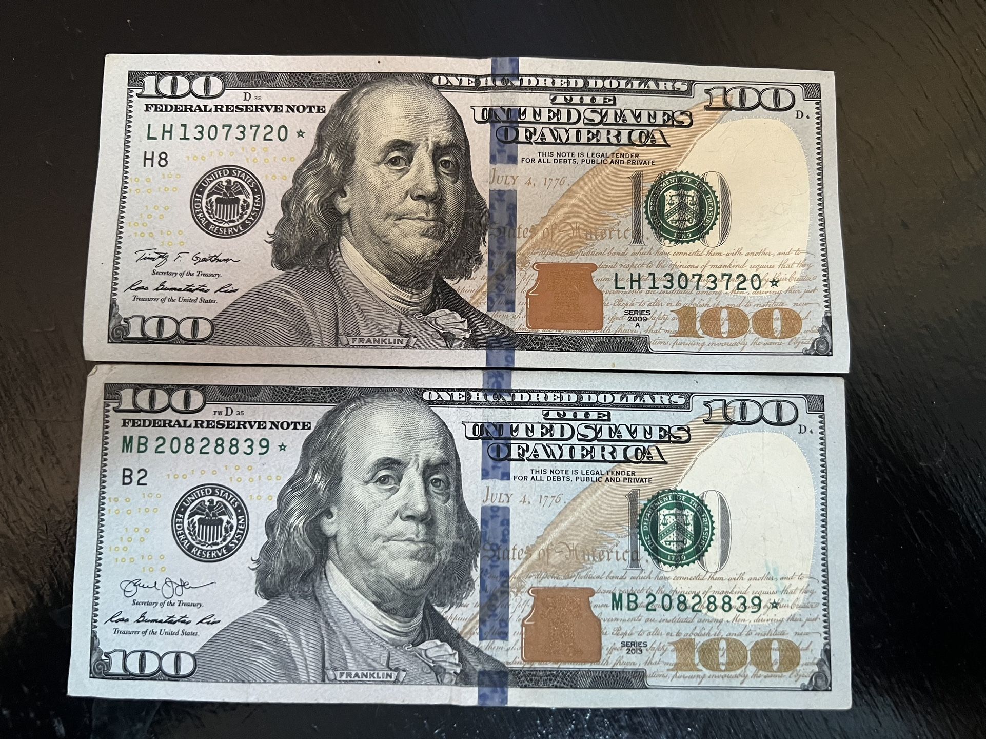 $100 Dollar Star Note