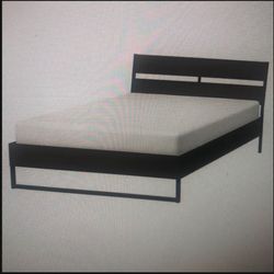 IKEA Trysil, Bed Frame, Dark Brown/ Luroy, Queen