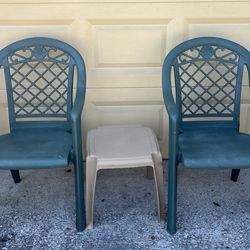 Outdoor chairs set