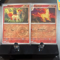 Holographic Ponyta Rapidash Combo Pokemon Cards