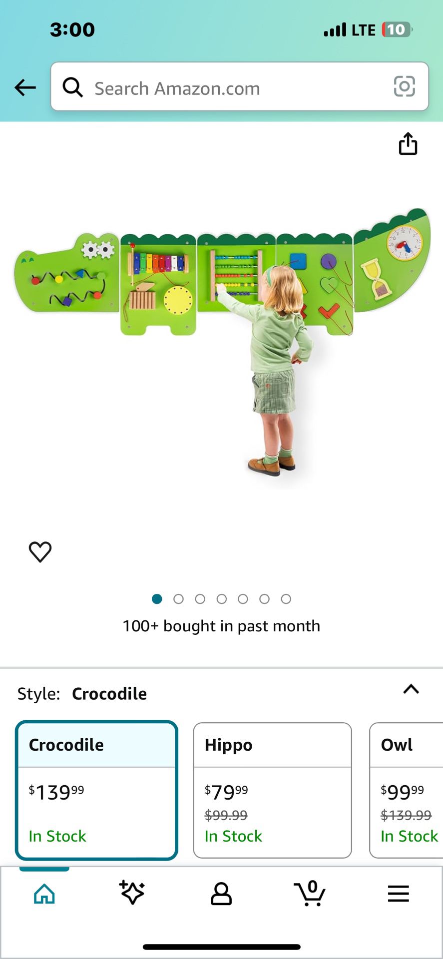 Crocodile Montessori Busy Board