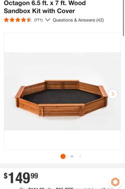 Octagonal Sandbox New 6.5x7ft