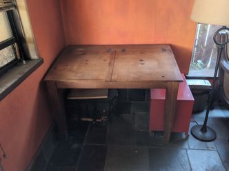 Beautiful wooden drafting style desk/table