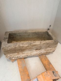 Rectangular Limestone Trough