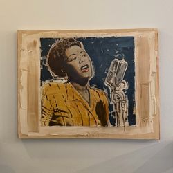 Billie Holiday Large Signed Canvas - Signed by artist Patrick McCarthy