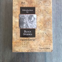 Introduction To Black Studies By Maulana Karenga Fourth Edition