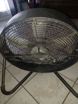 Large Industrial Floor Fan with Stand