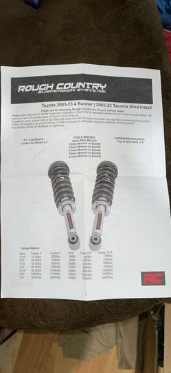 Rough Country Strut Kit