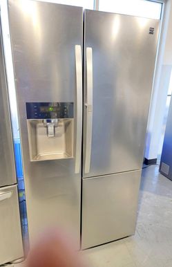Kenmore Side By Side Stainless Steel Refrigerator Fridge

