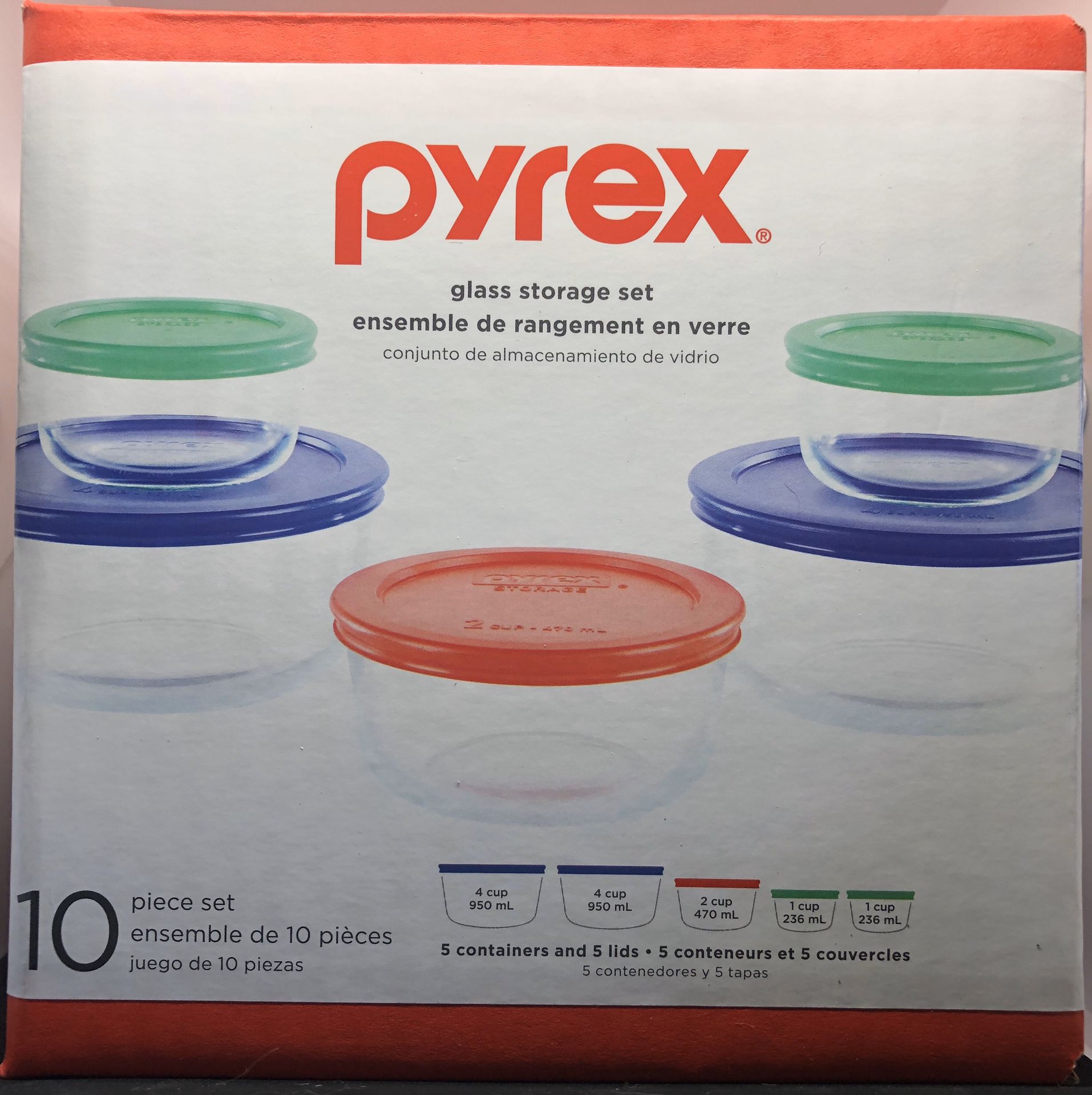 Pyrex Glass Storage Set 10pc