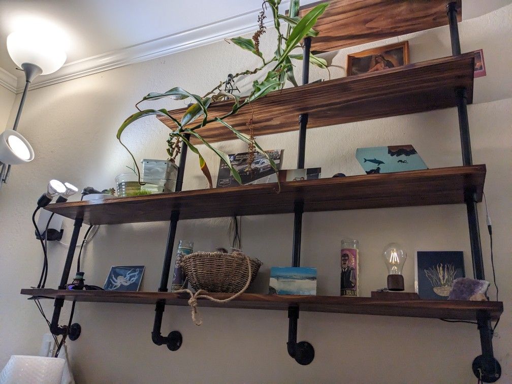 Industrial Hanging Shelves