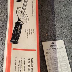 VINTAGE Craftsman Torque Wrench 1/2" Drive 0-100 Ft-Lb with Box In Great Condition