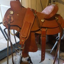 Silver Royal Roping Saddle-14 in