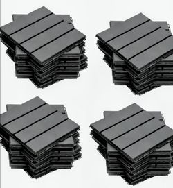84 ea Plastic 12" x12" Interlocking Deck/Patio Tiles