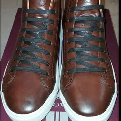 Bruno Magli "Dave" high-top lace-up sneakers [size 10/brand-new/unworn/sold-out]