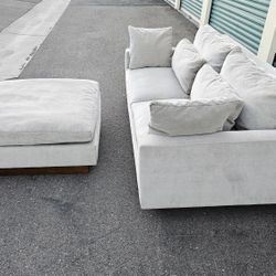 FREE DELIVERY!!! West Elm "Harmony"  EXTRA DEEP Sofa + Ottoman ($3.6K Retail...60%+ OFF!!!)