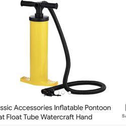 Classic Accessories Inflatiable Pontoon Boat Foot Tube water Craft hand 