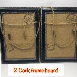 Cork Board A Pair of quality Black frames