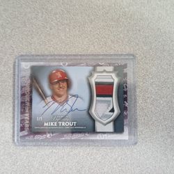 Mike Trout 1of1 Autograph 