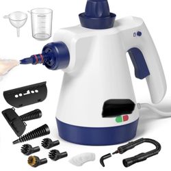 Steam Cleaner, Pressurized Handheld Steam Cleaner for Home with 12pcs Accessories & Safety Lock, Multi-Surface & Powerful Home Use Steamer for Cleanin