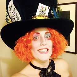 GIANT Mad Hatter Hat, Wig & Ring for Halloween Costume