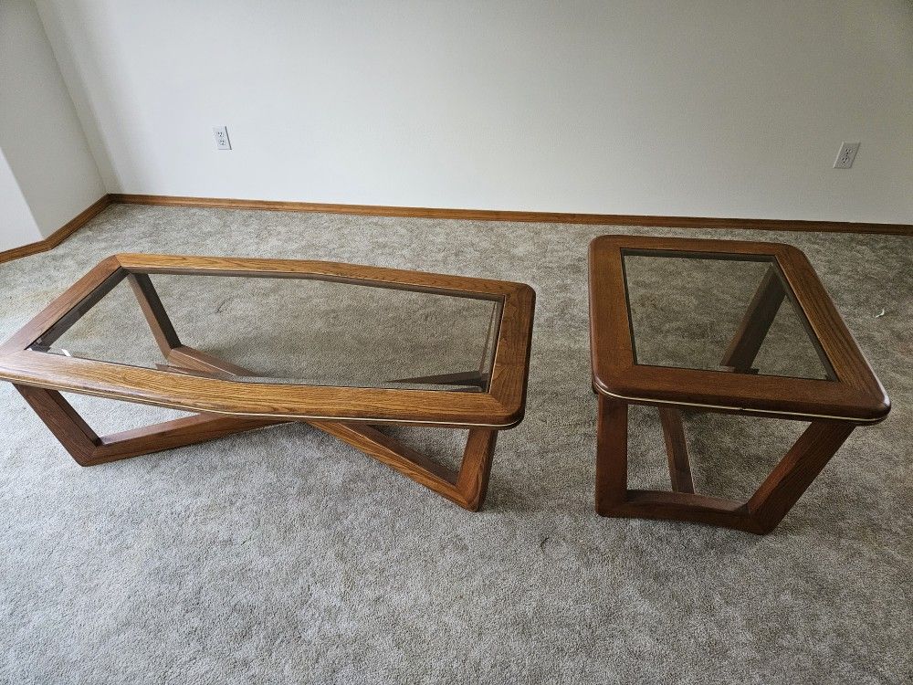Wood Coffee And End Tables