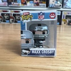 BITTY Maxx Crosby Las Vegas Raiders 1" Funko Pop NFL Football #98 Defensive End