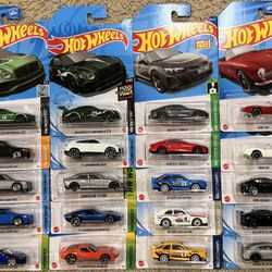 Hot Wheels 20 Cars Lot - Lamborghini Audi Jaguar BMW Bentley 