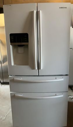 Samsung French Door  White Refrigerator
