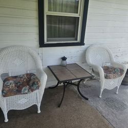 Set Of Wicker Chairs