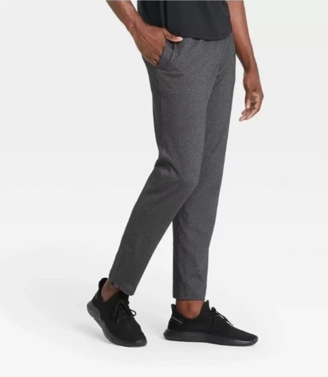 Men's Nylon Joggers New With Tags Dark Grey Sizes Large And Medium $5 Each