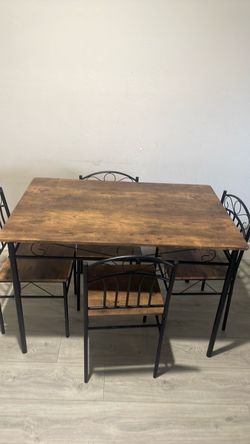 5-Piece Dining Table and Chairs Set