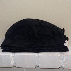 4Pack Chef Kitchen hat with Drawstring Mesh