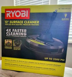 🍂 MOVING SALE 🍁 Brand New Ryobi 12" Electric Pressure Washer Surface Cleaner