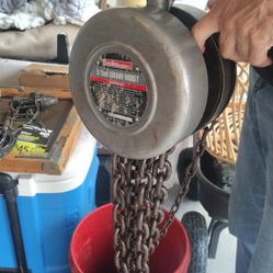  Haul Master 5 Ton Chain Hoist, a manual lifting device. 