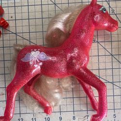 My Little Pony DREAM BEAUTY Glitter Pony Vintage Pink Purple *RARE* 225
