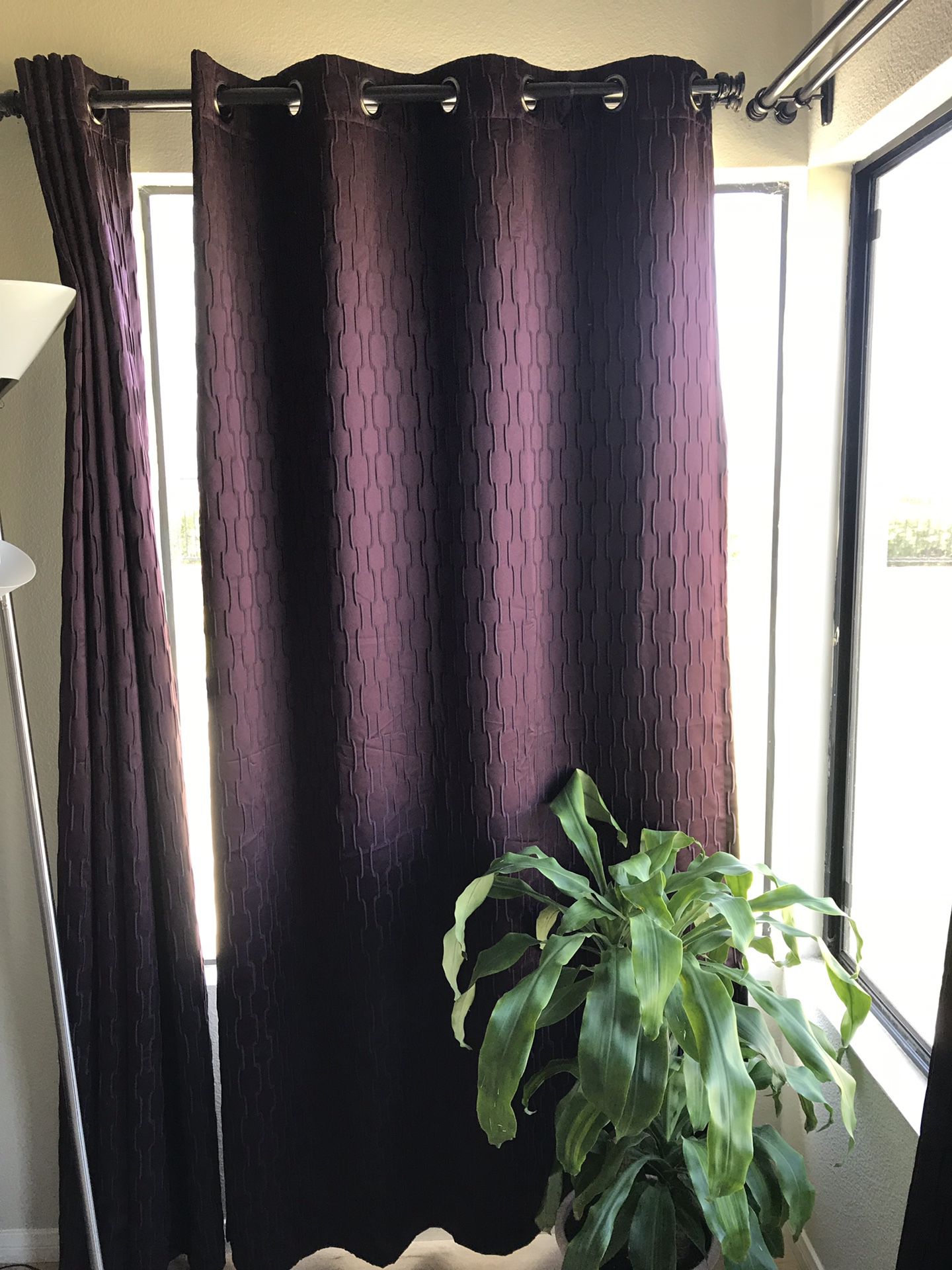 Purple blackout curtains