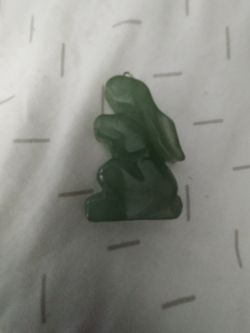 Lucky Jade Rabbit Necklace Pendant