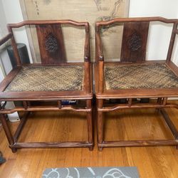 Very Nice Pair Of Chinese Antique Chairs. 