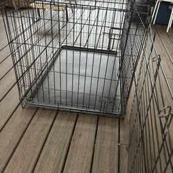 Large Dog crate w/divider Panel