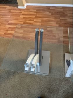 Glass end tables