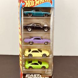 Hot Wheels Fast & Furious 5-Pack, Set Of 5 1:64
