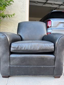 Black Leather Club Chair