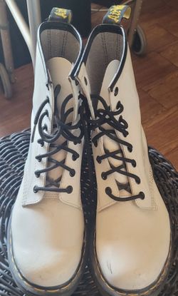 Doc Martin white boots