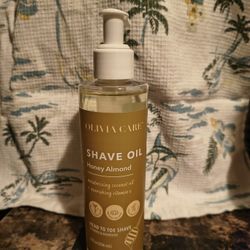 Olivia care shave oil honey almond
