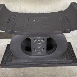 Hand Carved Wooden Stool