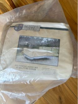 New Seasons Sentry Rectangle Patio Set Furniture Cover